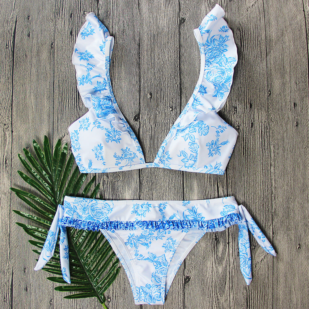 Bohemian Breeze Ruffle Bikini