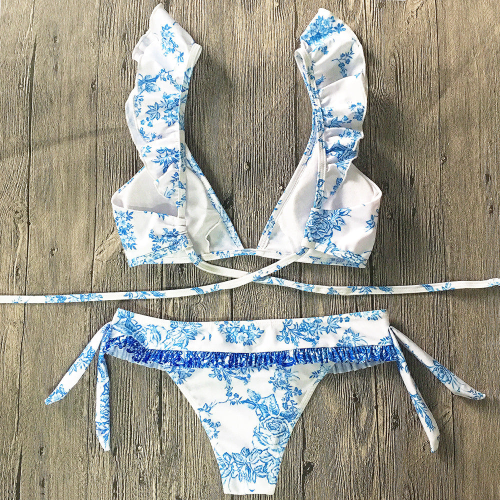 Bohemian Breeze Ruffle Bikini