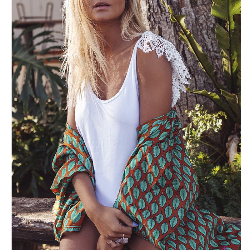 Vintage Lace White One Piece