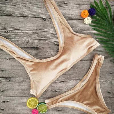 Vogue Velvet Push Up Halter