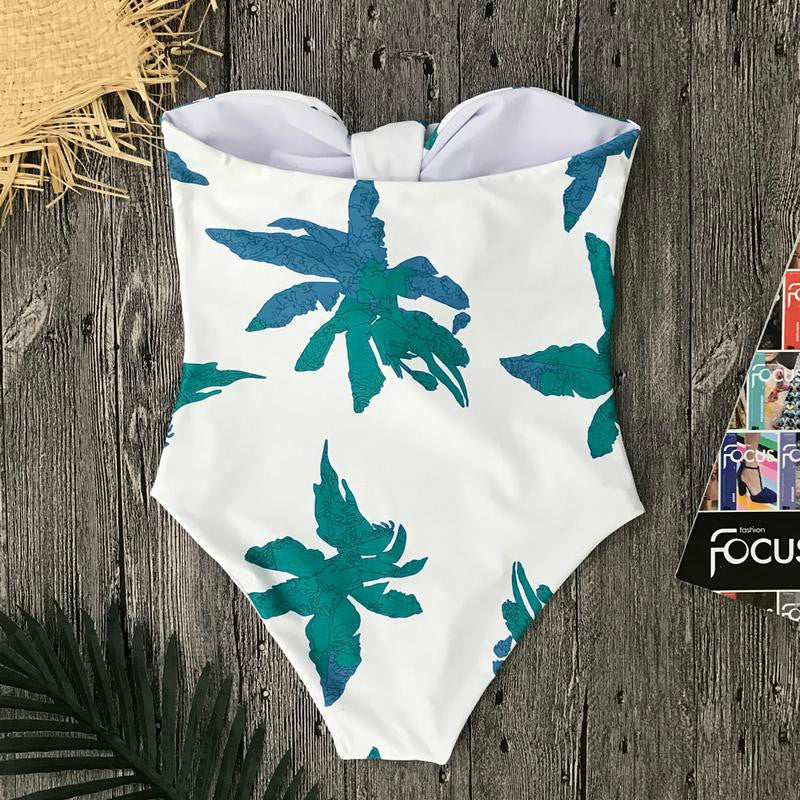 Island Palms Dual Monokini / Bandeau Bikini