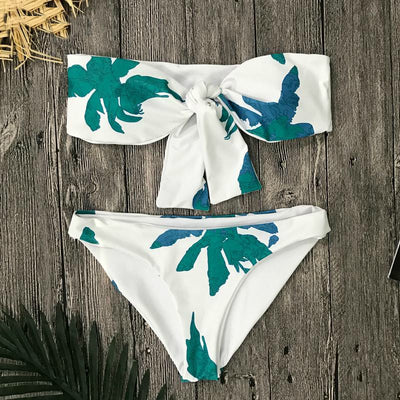 Island Palms Dual Monokini / Bandeau Bikini