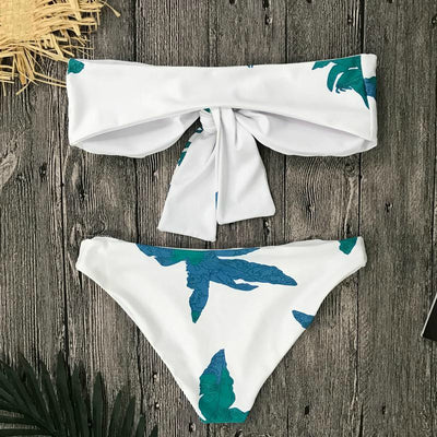 Island Palms Dual Monokini / Bandeau Bikini